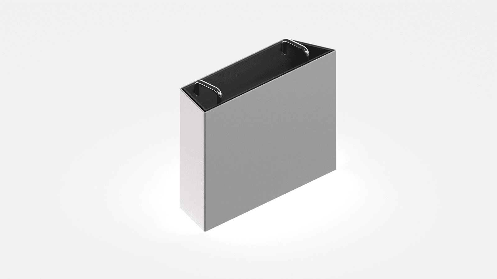 Studio Pro from above — a single block of aluminum, precision-machined.