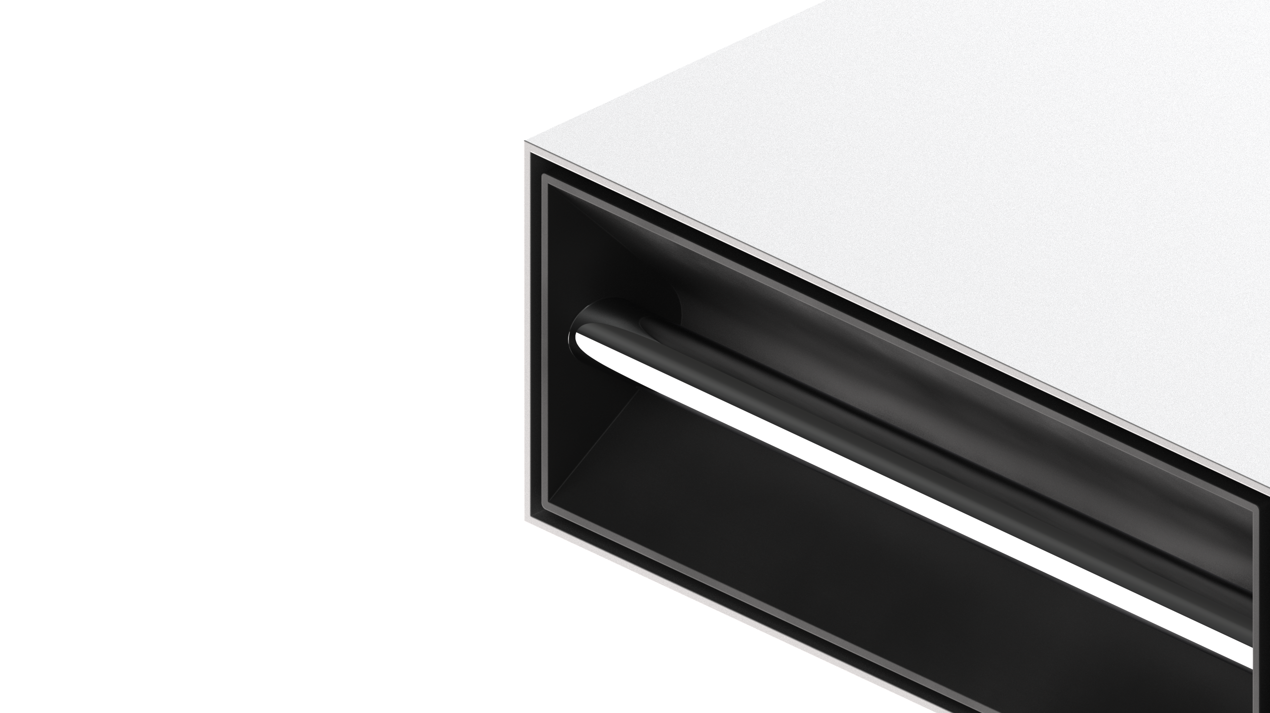 Edge detail close-up of Studio Pro enclosure